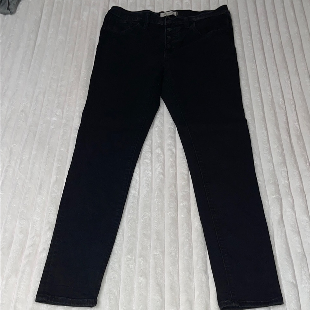 Madewell 9” Mid Rise Skinny in Black | Size 29